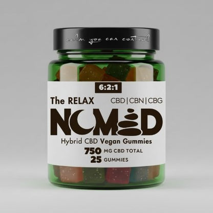 The RELAX - CBD/CBG/CBN Hybrid Enhanced Vegan Gummies