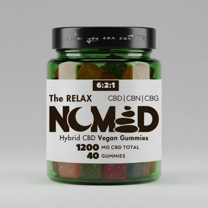 The RELAX - CBD/CBG/CBN Hybrid Enhanced Vegan Gummies